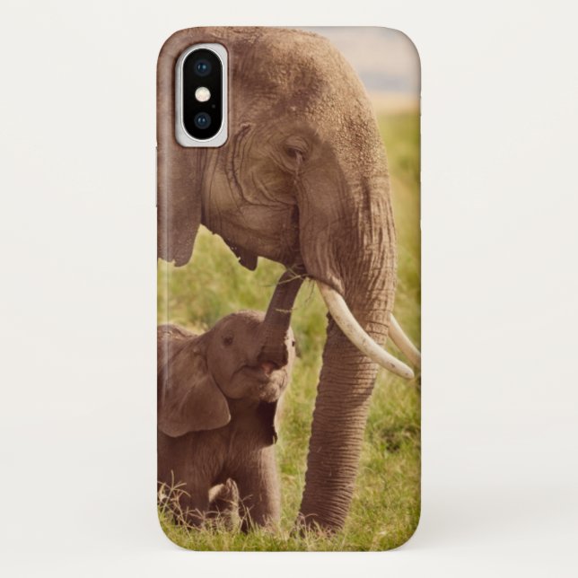 Elefant u. Baby Getty Bild-| Case-Mate iPhone Hülle (Rückseite)