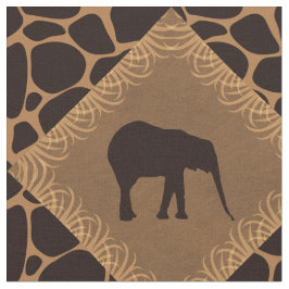 Elefant-u. Tier-Druck-Diamant-Muster Stoff