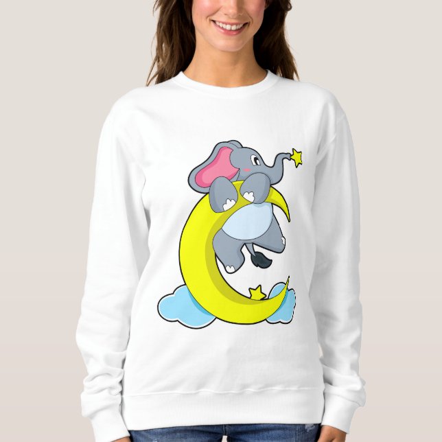 Elefant über Wolken Sweatshirt (Vorderseite)