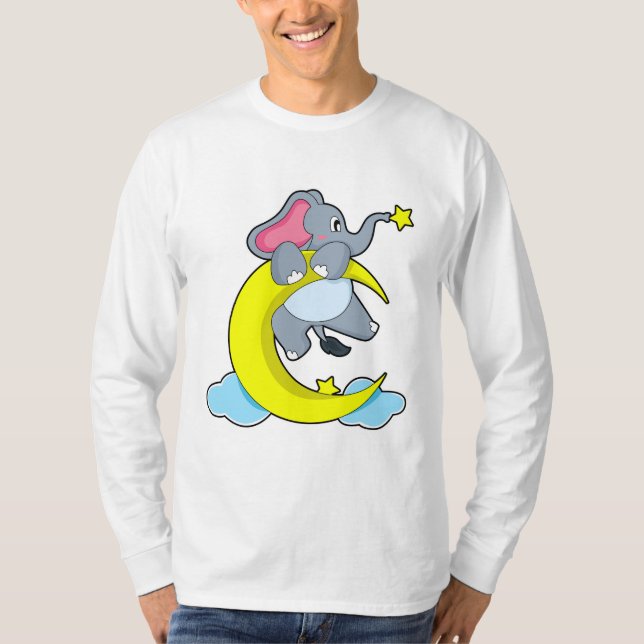 Elefant über Wolken T-Shirt (Vorderseite)