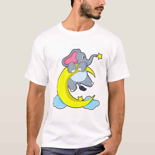 Elefant über Wolken T-Shirt (Vorderseite)