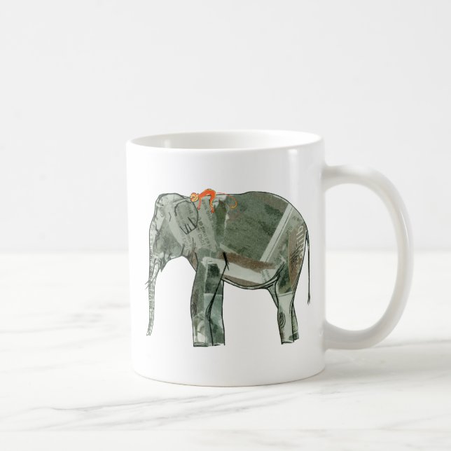 Elefant und Affe Kaffeetasse (Rechts)