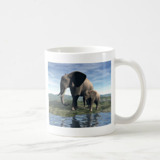 Elefant und Baby Tasse
