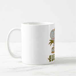 Elefant und Champi-Blume Kaffeetasse