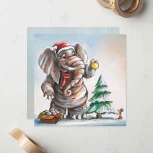 Elefant und Maus Karte - von Monika Marzec