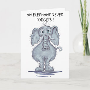 Elefant vergisst nie karte