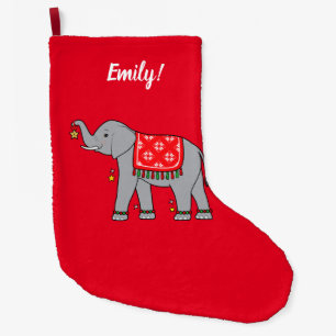 Elefant verkleidet für den Urlaub Großer Weihnachtsstrumpf