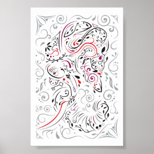 Elefant verziert poster