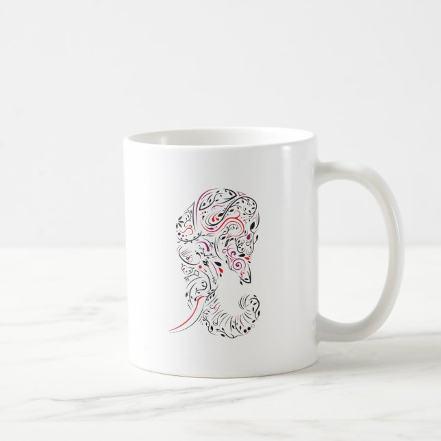 Elefant verziert tasse (Rechts)
