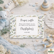 Elefant Wasserfarben-Babyparty für Jungen – Blauer