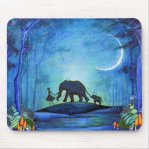 Elefant-Weg Mousepad