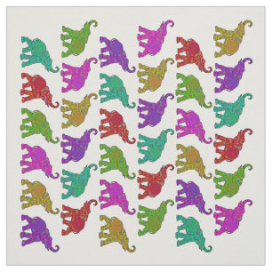 Elefant-Wegmuster-Fliesenentwurf + Ihr backgr. Stoff