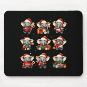 Elefant Weihnachten Lustiger Elefantenliebhaber Py Mousepad