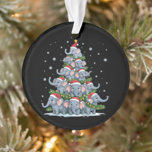 Elefant-Weihnachtsbaum Lustiger Süßer Elefant Ornament