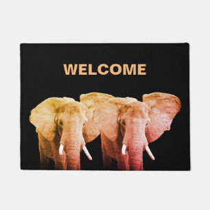 Elefant-Willkommen Fußmatte