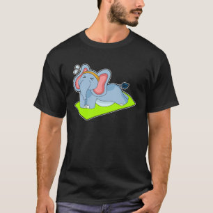Elefant Yoga Fitness Gymnastik T-Shirt