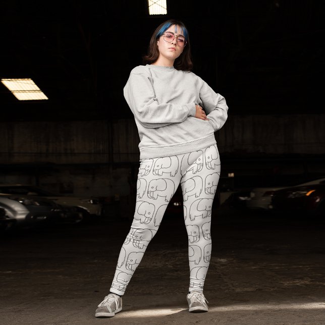Elefant Zeichnend Leggings (Von Creator hochgeladen)