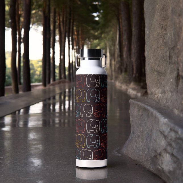 Elefant Zeichnend Trinkflasche (Water Bottle)
