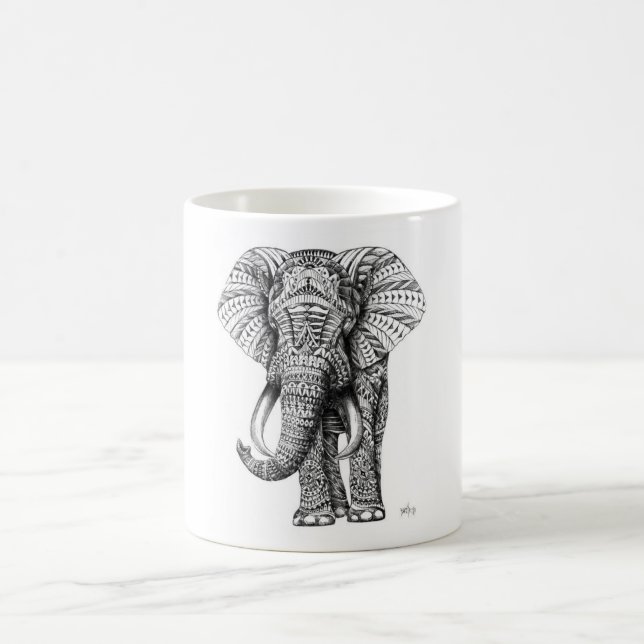 elefant zerteilt kaffeetasse (Mittel)