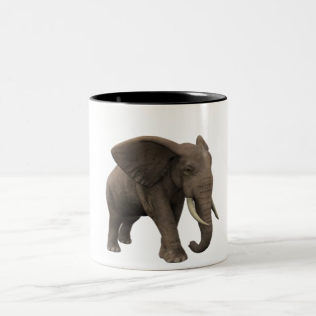 ELEFANT ZWEIFARBIGE TASSE (Mittel)