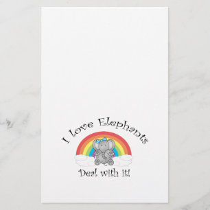 Elefantabkommen der Liebe I mit ihm! Briefpapier