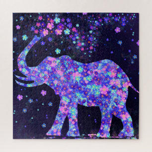 Elefante Blume - schön Puzzle