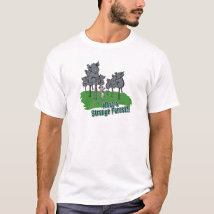 Elefanten Angst vor lustiger Wald-Vektor-Cartoon T-Shirt