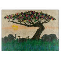 Elefanten auf den Flugzeug Afrikas