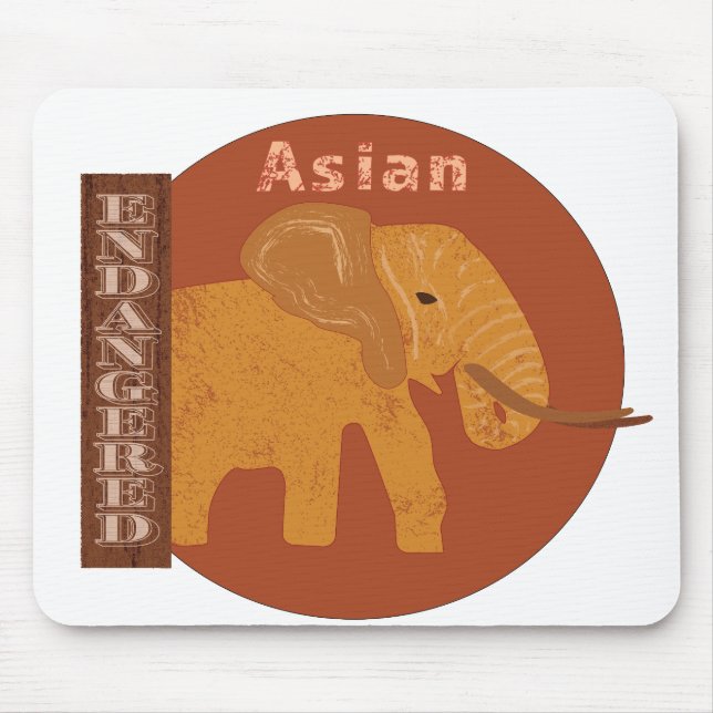 Elefanten brauchen unsere Hilfe Mousepad (Vorne)