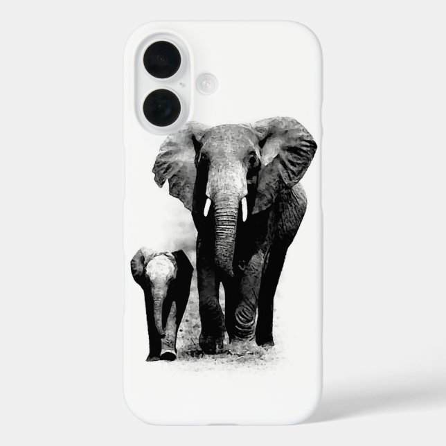 Elefanten Case-Mate iPhone Hülle (Rückseite)
