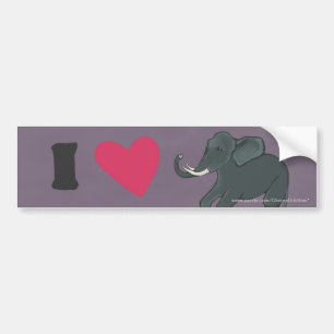 Elefanten der Liebe I Autoaufkleber