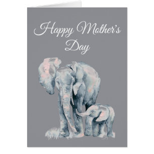 Elefanten der sozialen Distanzierung der Mutter Ta