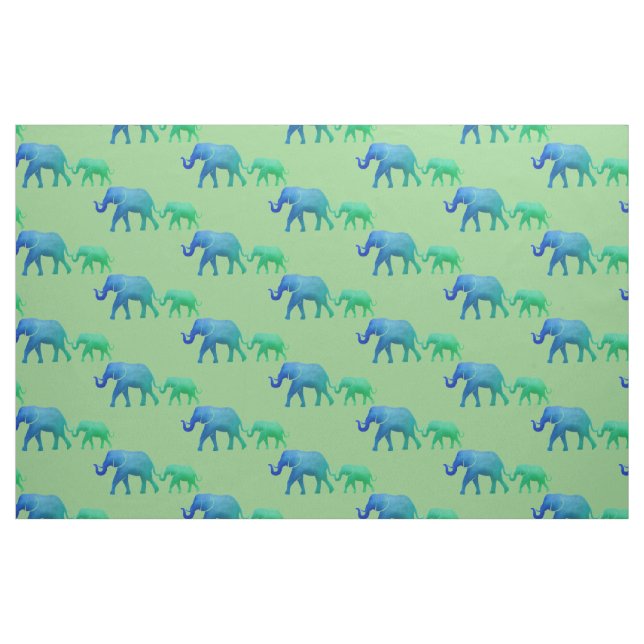 Elefanten Design Fabric Stoff (Fat Quarter (45,7 x 55,9 cm))