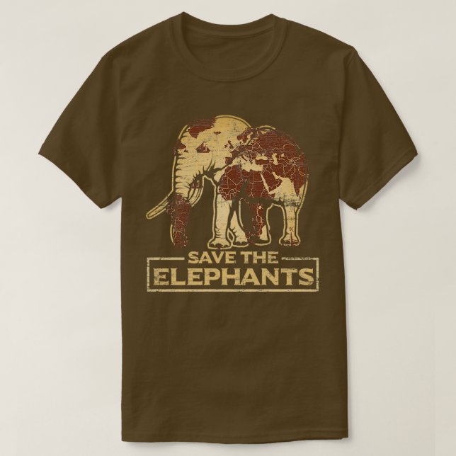 Elefanten gerettet 1 T-Shirt (Design vorne)