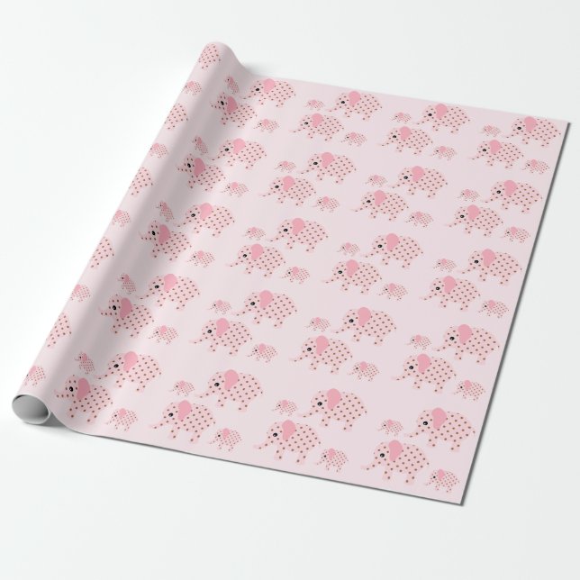 Elefanten Geschenkpapier (Ungerollt)