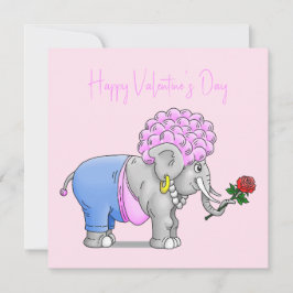 Elefanten Happy Valentines Day Feiertagskarte