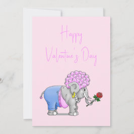 Elefanten Happy Valentines Day Feiertagskarte