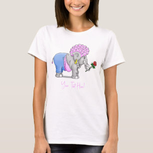 Elefanten Happy Valentines Day T-Shirt