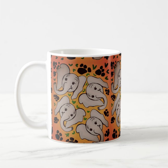 Elefanten Kaffeetasse (Links)