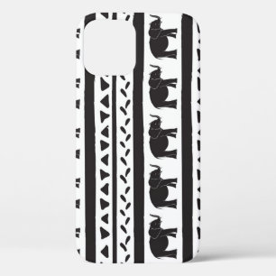 Elefanten, Linien, Dreiecke, dekorativ nahtlos. Case-Mate iPhone Hülle