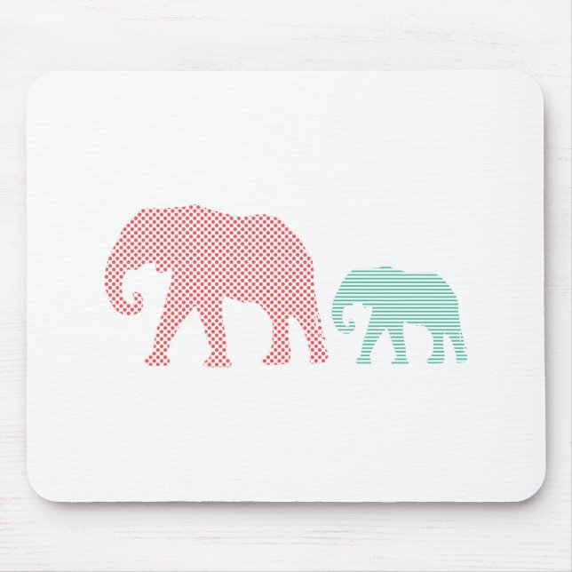 Elefanten Mousepad (Vorne)