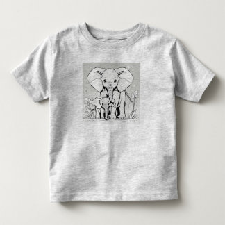 Elefanten Mutter und Baby Design T-Shir Kleinkind T-shirt