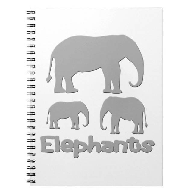 Elefanten Notizblock (Vorderseite)