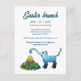 Elefanten Osterbrunch & Ei-Jagd Einladung