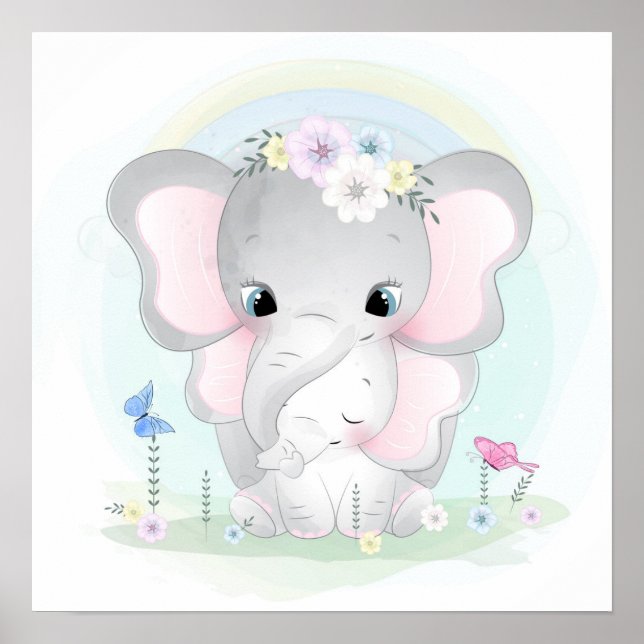 Elefanten Poster (Vorne)