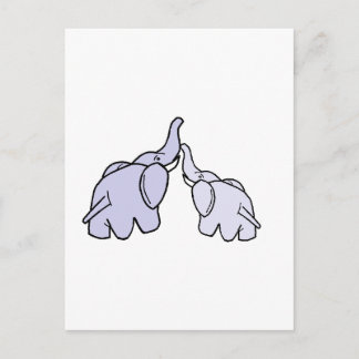 Elefanten Postkarte