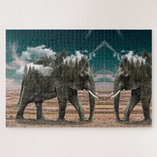Elefanten Puzzle (Horizontal)