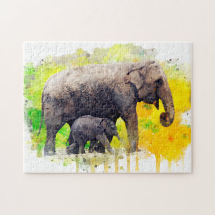 Elefanten Puzzle