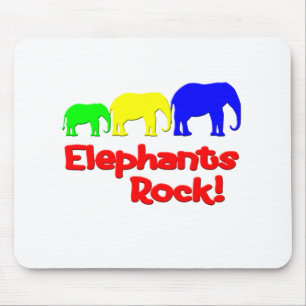 Elefanten rocken! mousepad