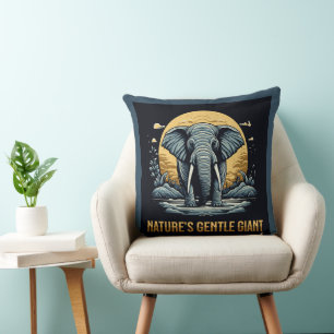 Elefanten Sanfter Riese der Natur Kissen